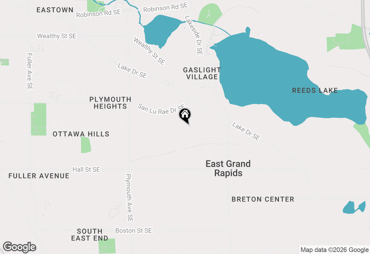 Map of 932 Floral Avenue Se, East Grand Rapids, MI 49506