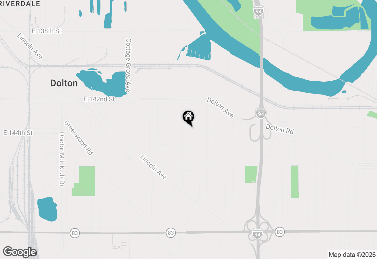 Map of 14341 University Avenue, Dolton, IL 60419