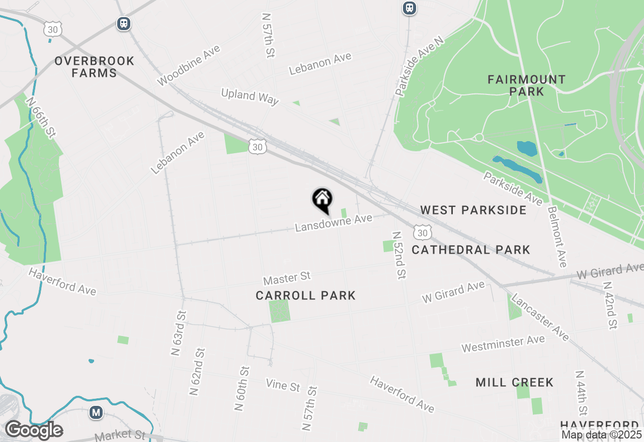 Map of 5533 Lansdowne Avenue, Philadelphia, PA 19131