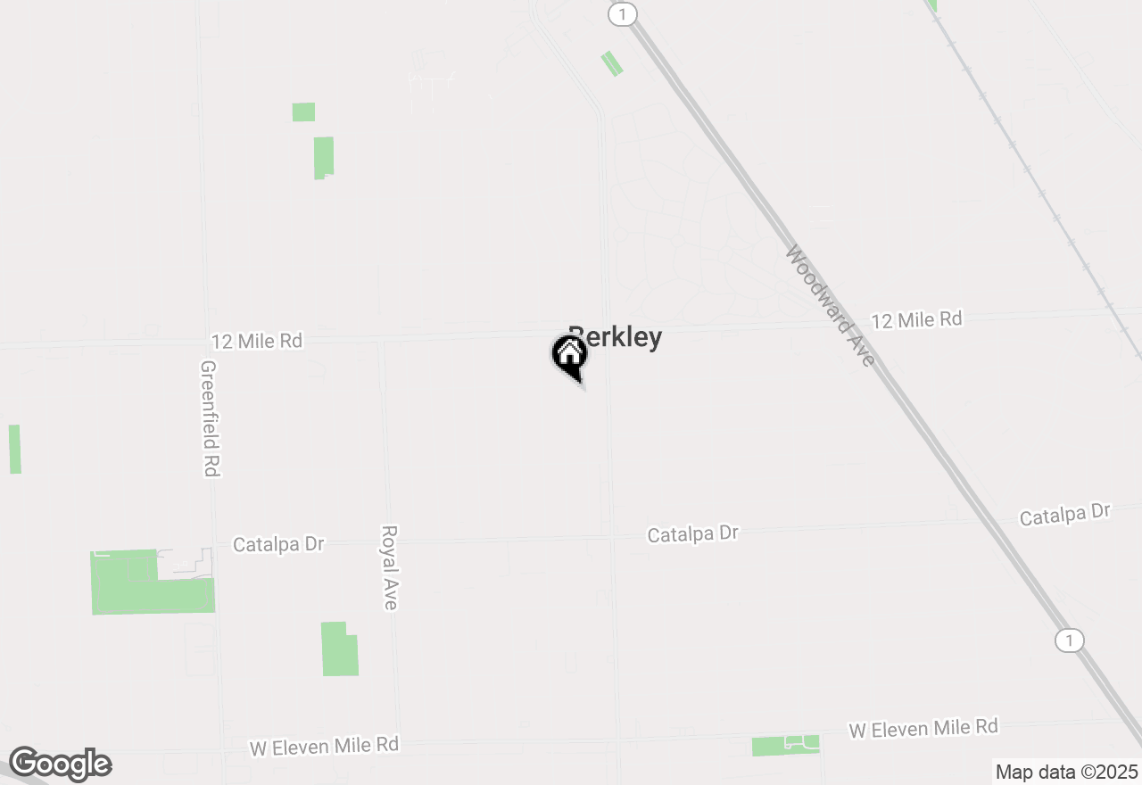 Map of 3170 Cumberland Road, Berkley, MI 48072