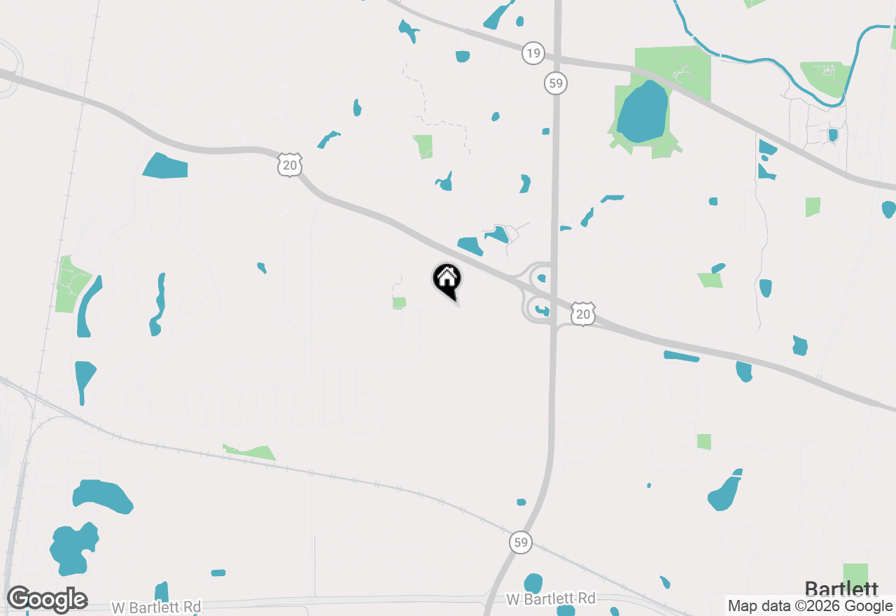 Map of 522 Horizon Drive, Bartlett, IL 60103