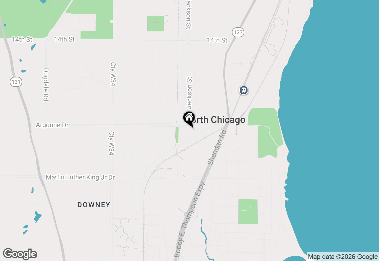 Map of (Address confidential), North Chicago, Illinois 60064