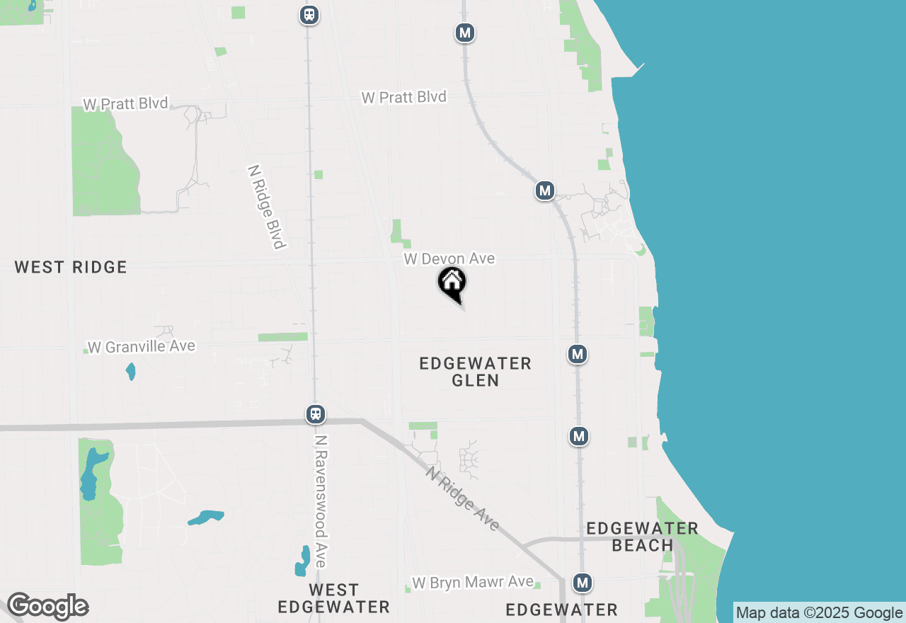 Map of 1436 W Thome Avenue #3C, Chicago, IL 60660