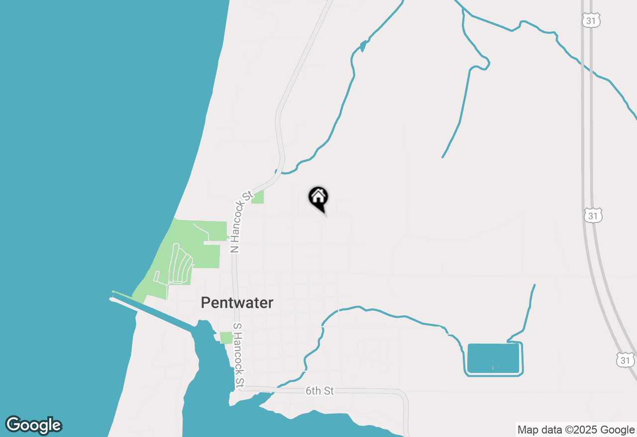 Map of 559 E Sands Street, Pentwater, MI 49449