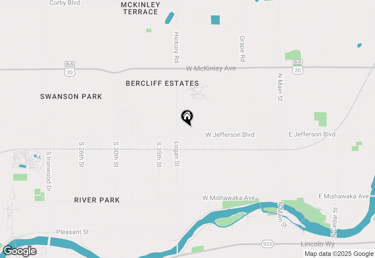 Map of 929 W Borley Avenue, Mishawaka, IN 46545
