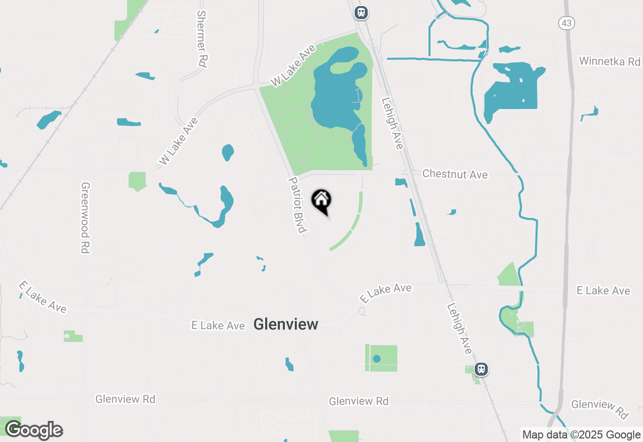 Map of 1635 Constitution Drive, Glenview, IL 60026