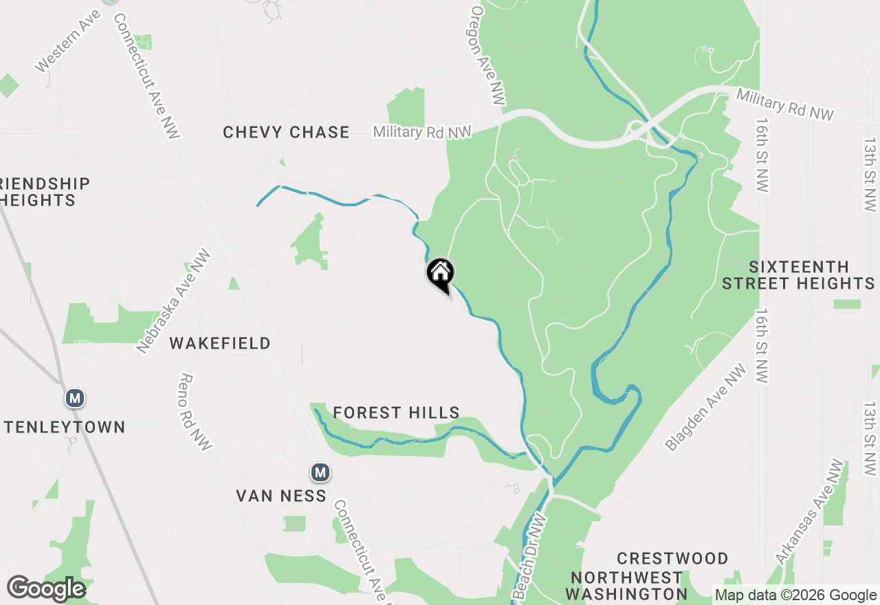 Map of 2807 Chesterfield Place Nw, Washington, DC 20008