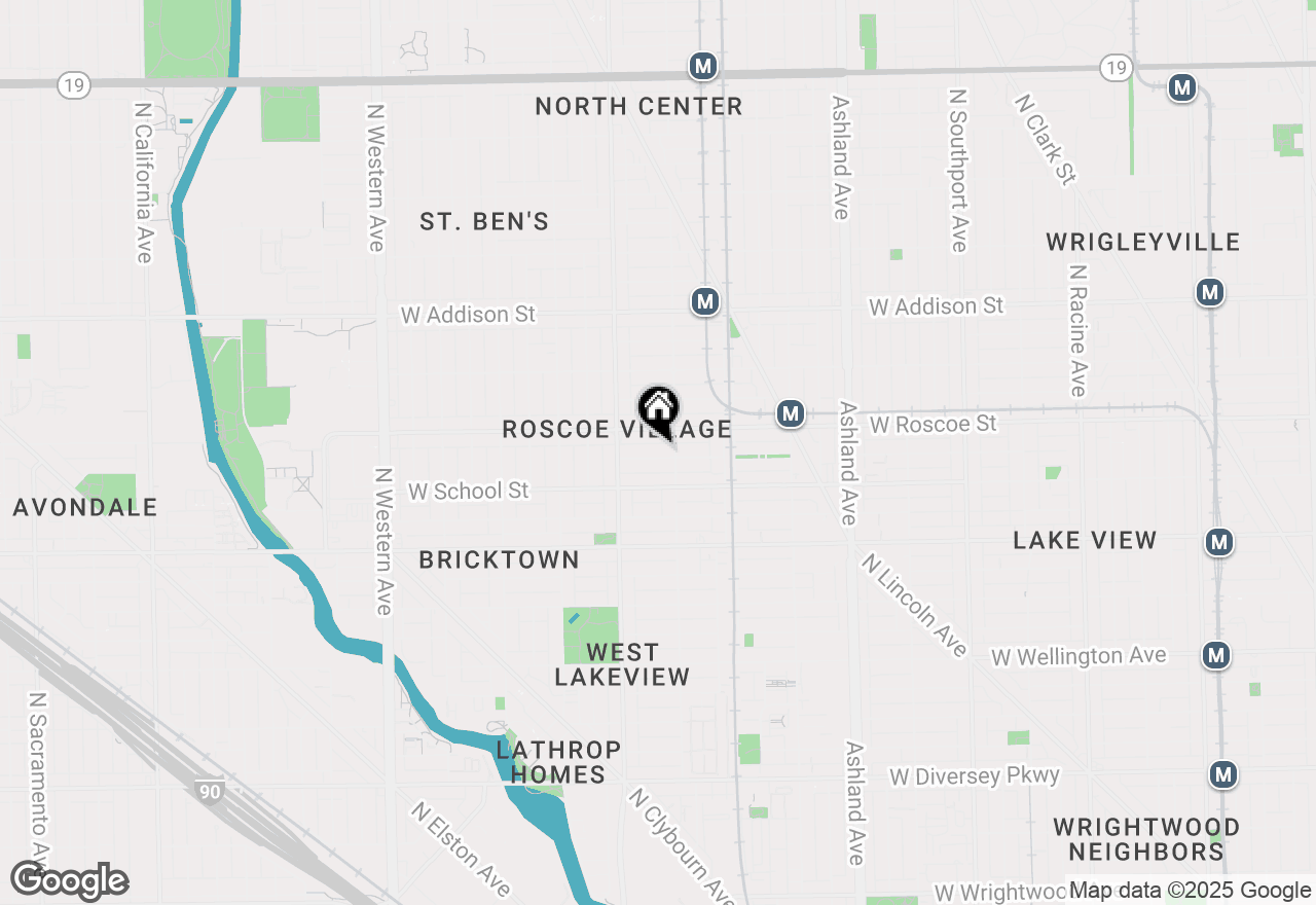 Map of 1914 W Henderson Street #CH2, Chicago, IL 60657