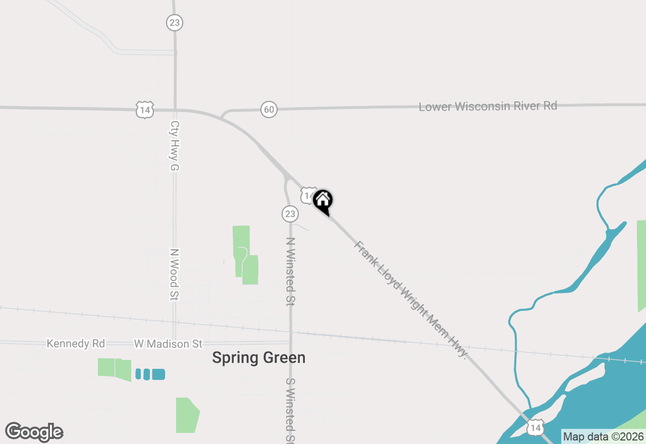 Map of 546 Sunrise Drive, Spring Green, WI 53588
