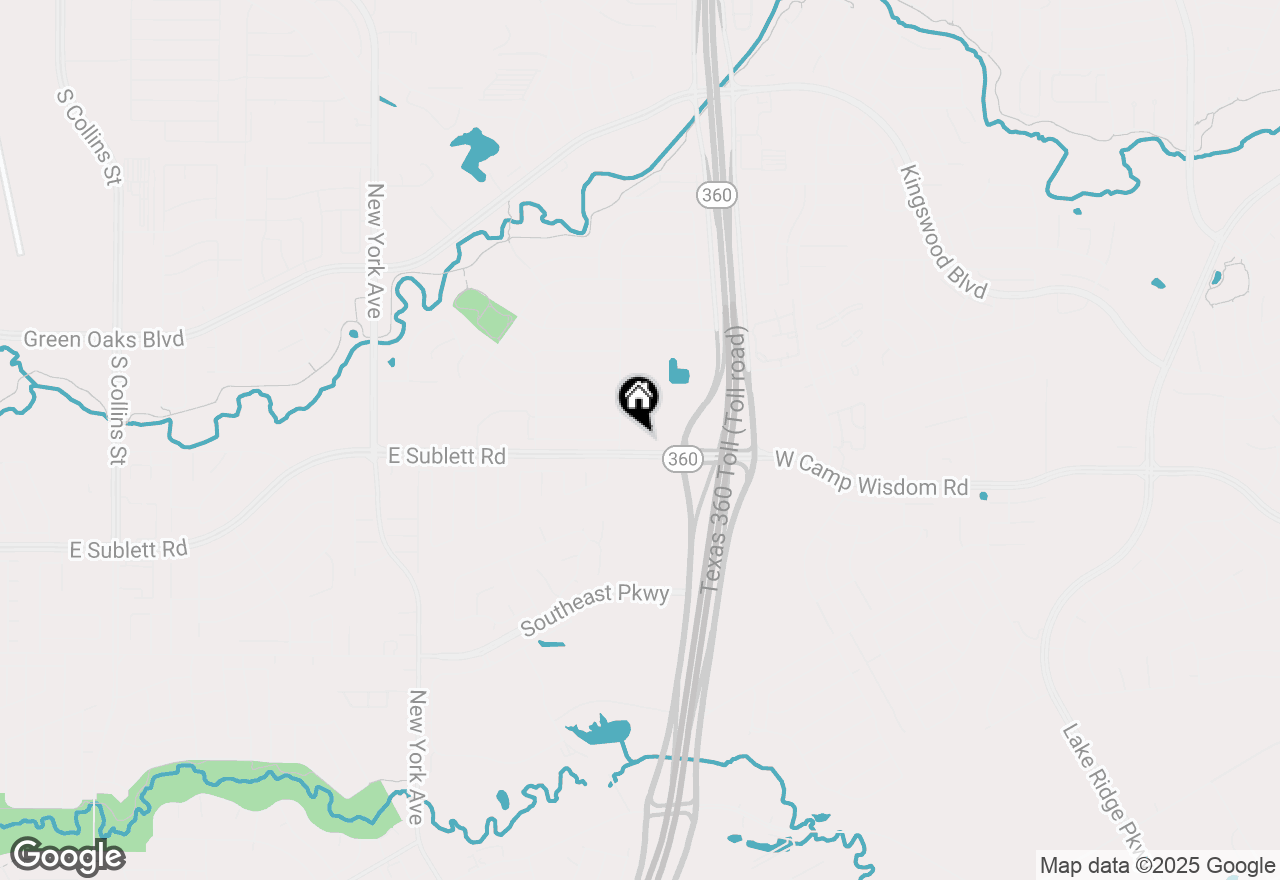 Map of 2411 E Sublett Road, Arlington, TX 76018