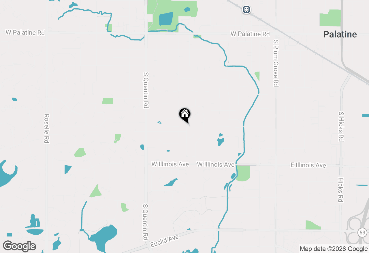Map of 546 S Stuart Lane, Palatine, IL 60067