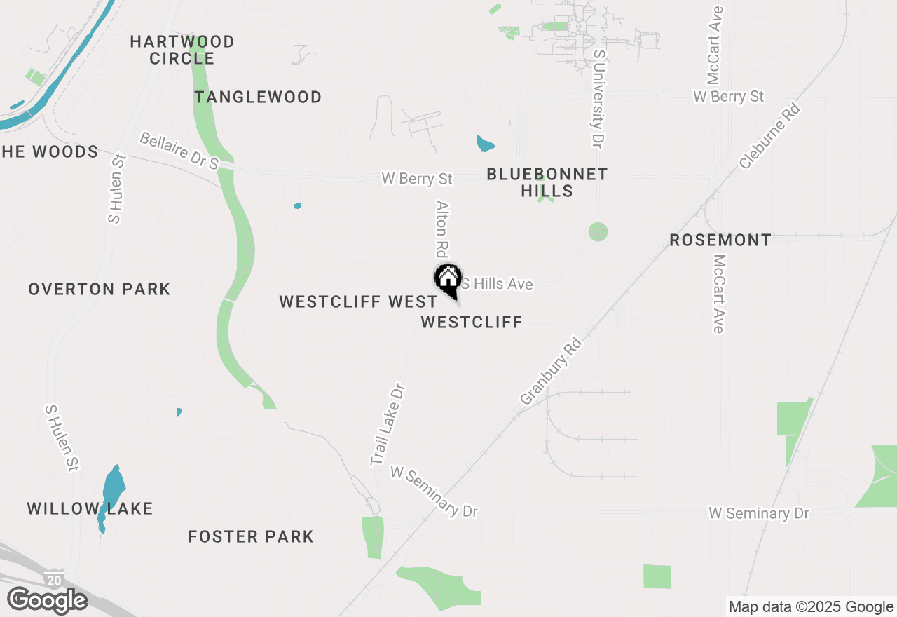 Map of 3567 Norfolk Road, Fort Worth, TX 76109