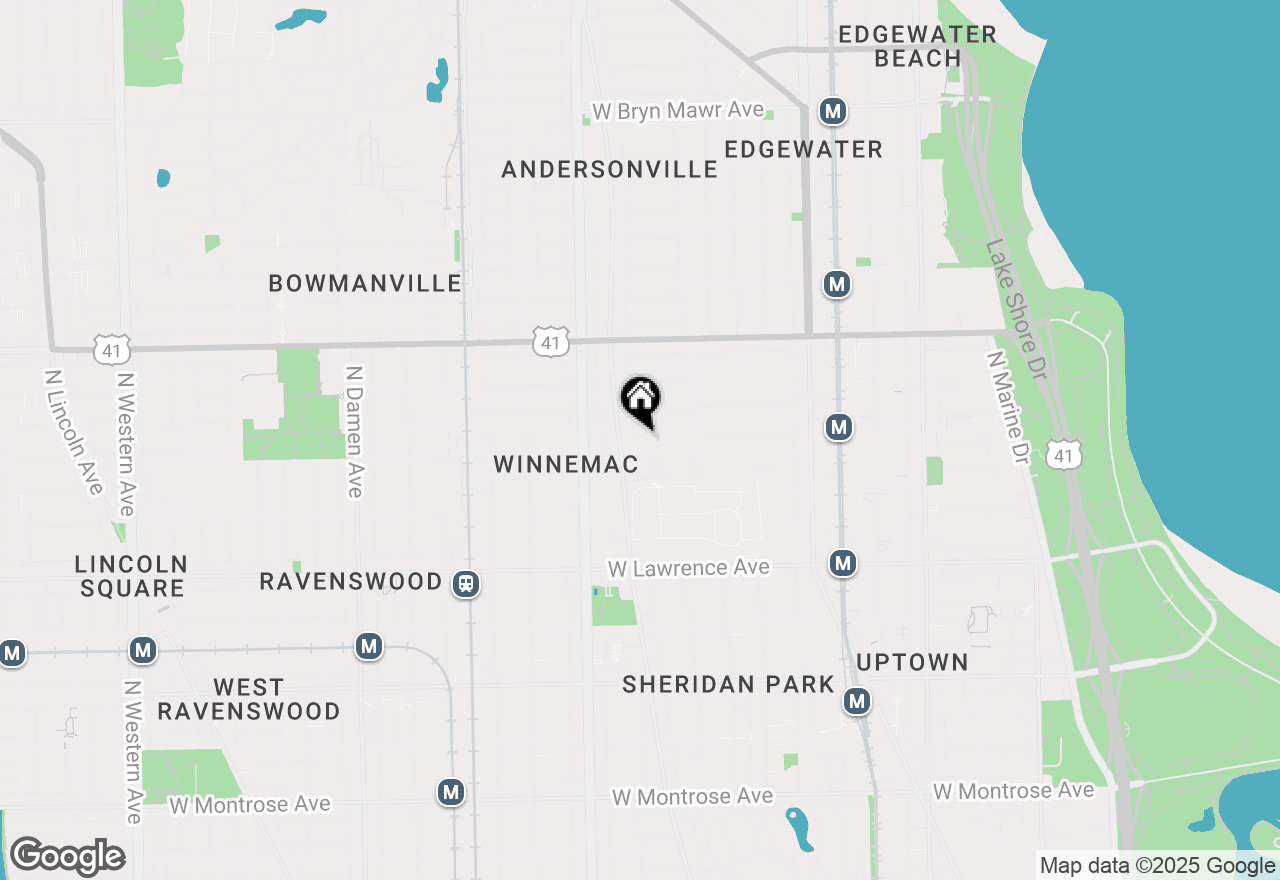Map of 1462 W Argyle Street #2S, Chicago, IL 60640