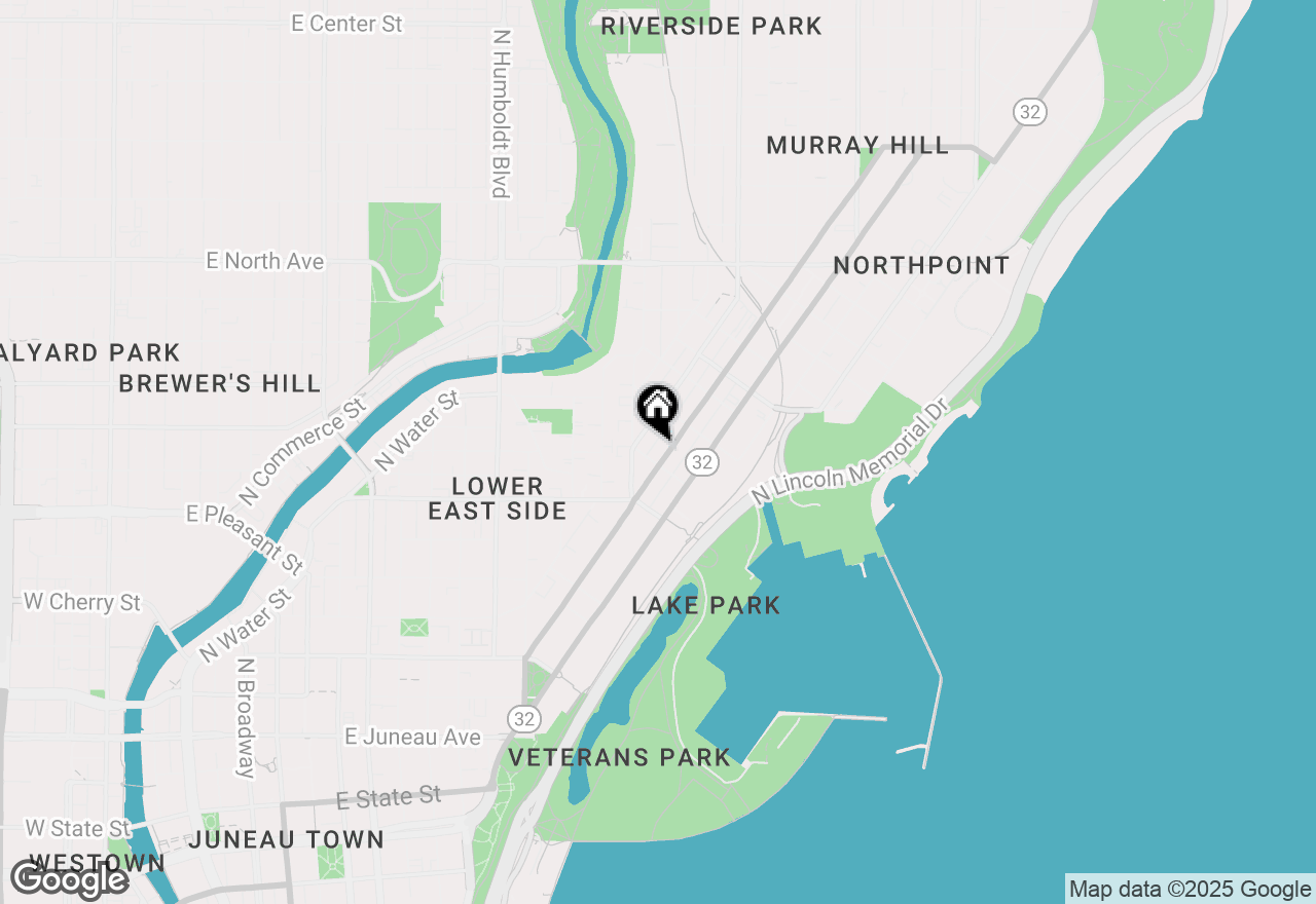 Map of 1550 E Royall Pl #1100, Milwaukee, WI 53202