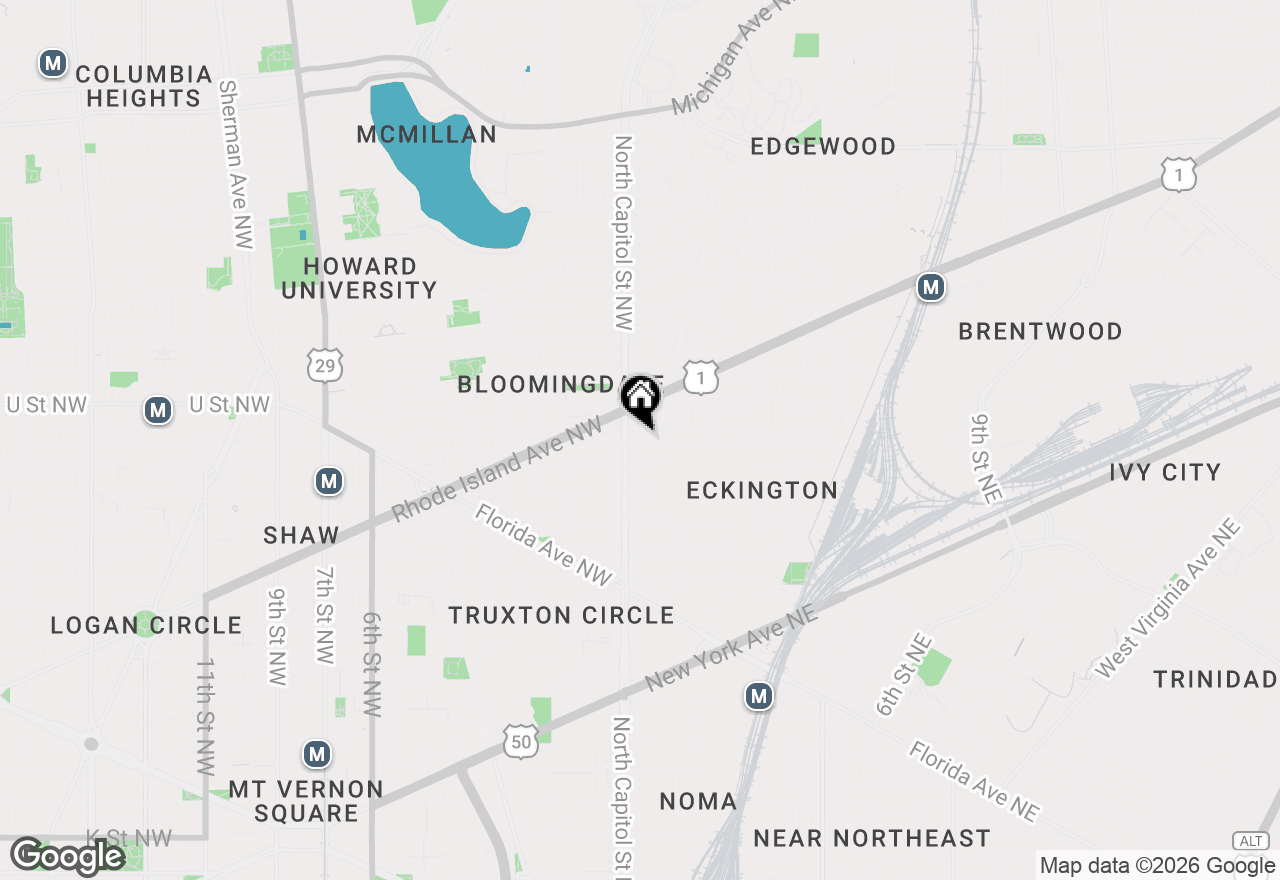 Map of 14 T Street Ne #1, Washington, DC 20002