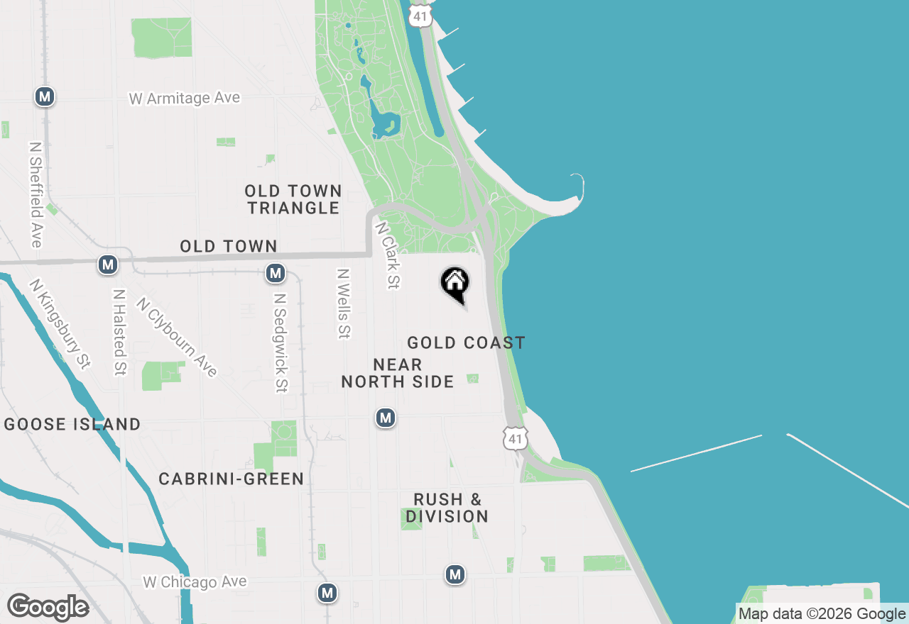 Map of 1430 N Astor Street #5C, Chicago, IL 60610