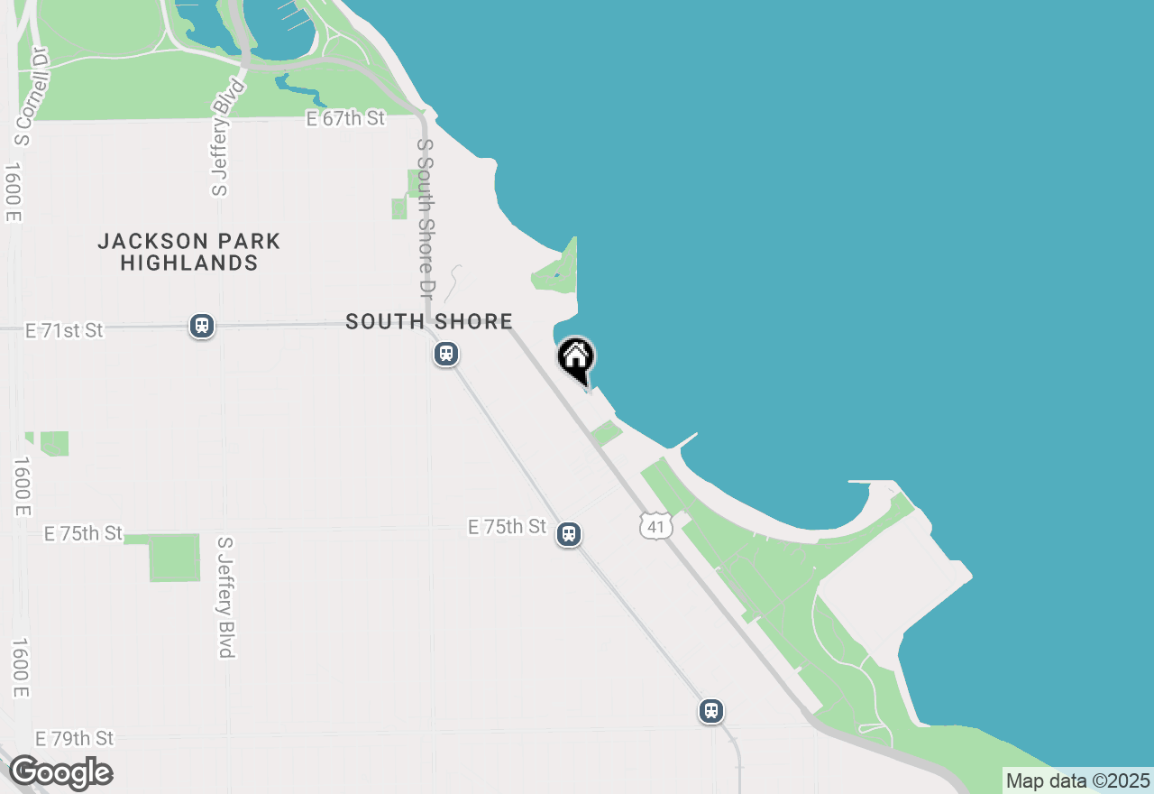 Map of 7321 S South Shore Drive #12D, Chicago, IL 60649