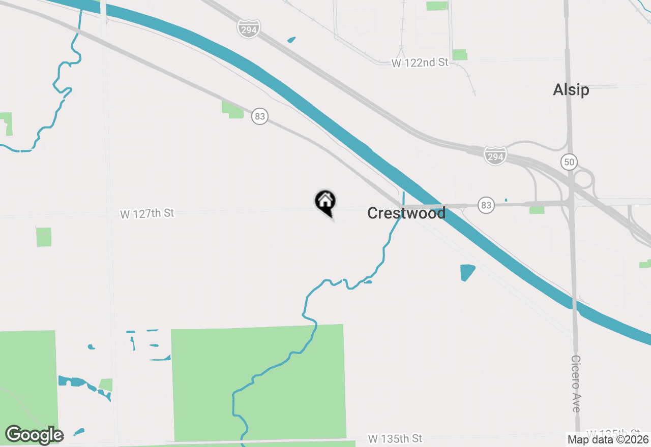 Map of 12750 Carriage Lane #C1, Crestwood, IL 60418