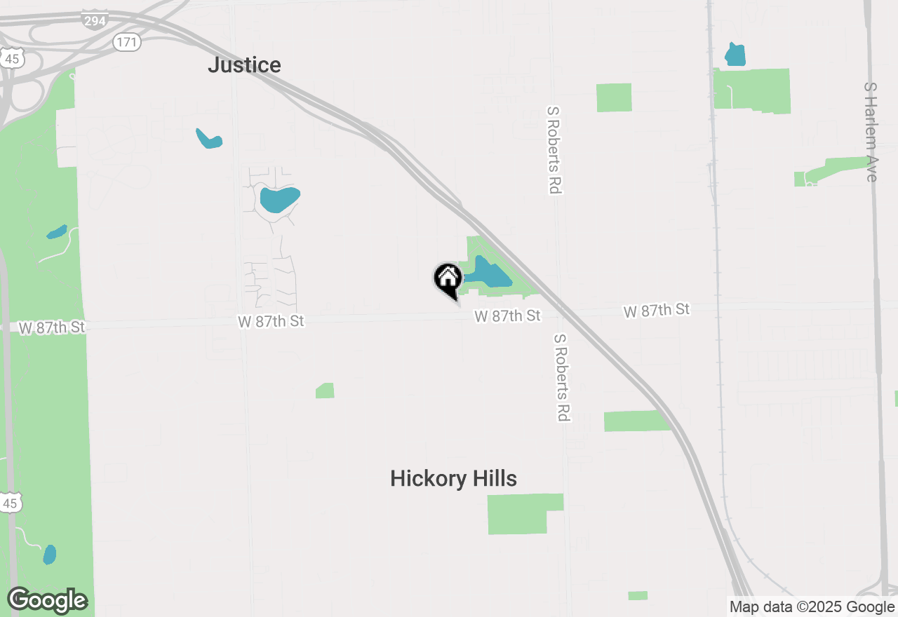 Map of 8302 87th Street, Hickory Hills, IL 60457