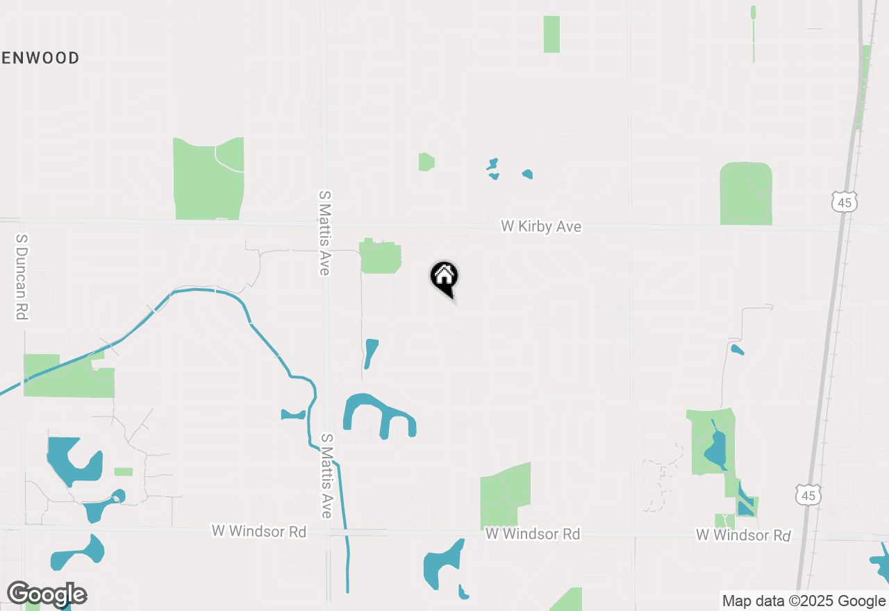 Map of 1316 Broadmoor Drive, Champaign, IL 61821