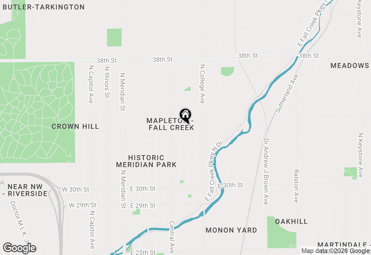 Map of 3356 N Park Avenue, Indianapolis, IN 46205