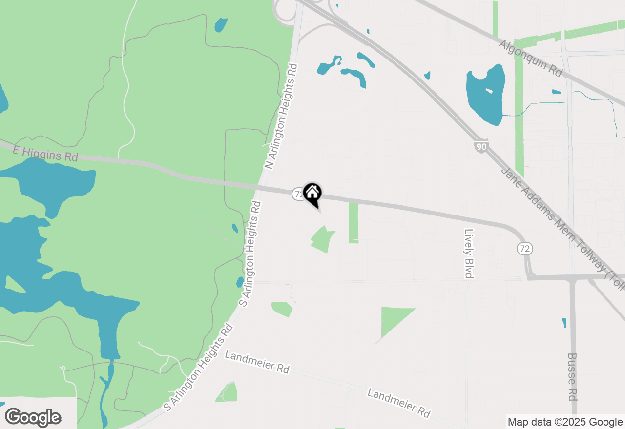 Map of 26 Evergreen Street, Elk Grove Village, IL 60007