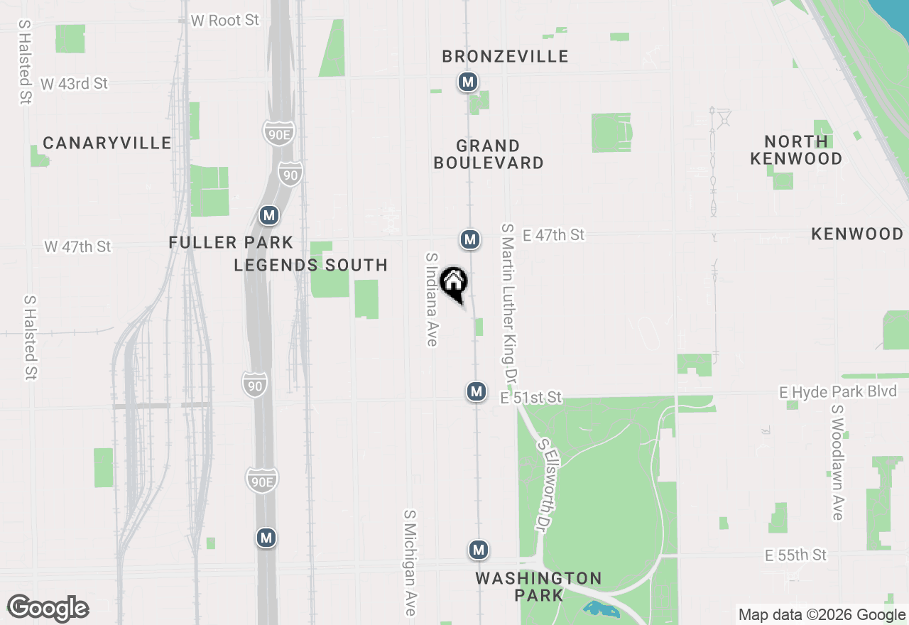 Map of 4852 S Prairie Avenue #2B, Chicago, IL 60615