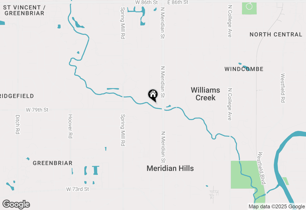 Map of 5 W 79th Street, Indianapolis, IN 46260