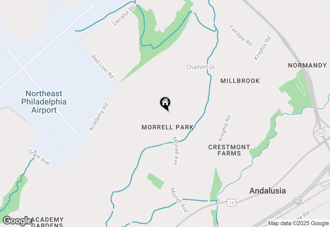 Map of 3300 Ashfield Lane, Philadelphia, PA 19114