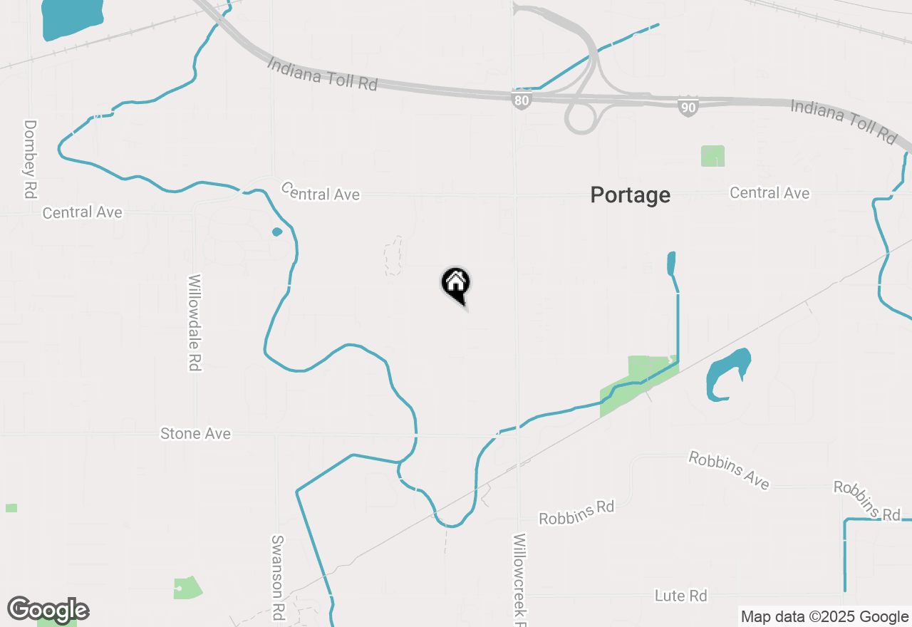 Map of 2814 Monnier Street, Portage, IN 46368