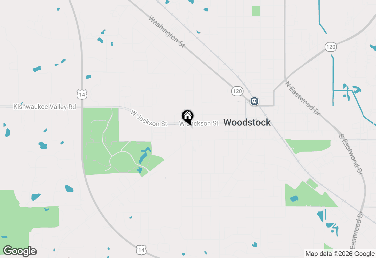 Map of 119 S Hill Street, Woodstock, IL 60098