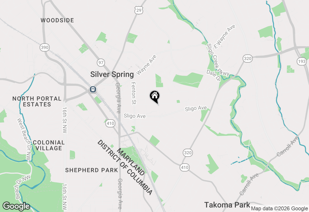 Map of 744 Silver Spring Avenue #UNIT B, Silver Spring, MD 20910