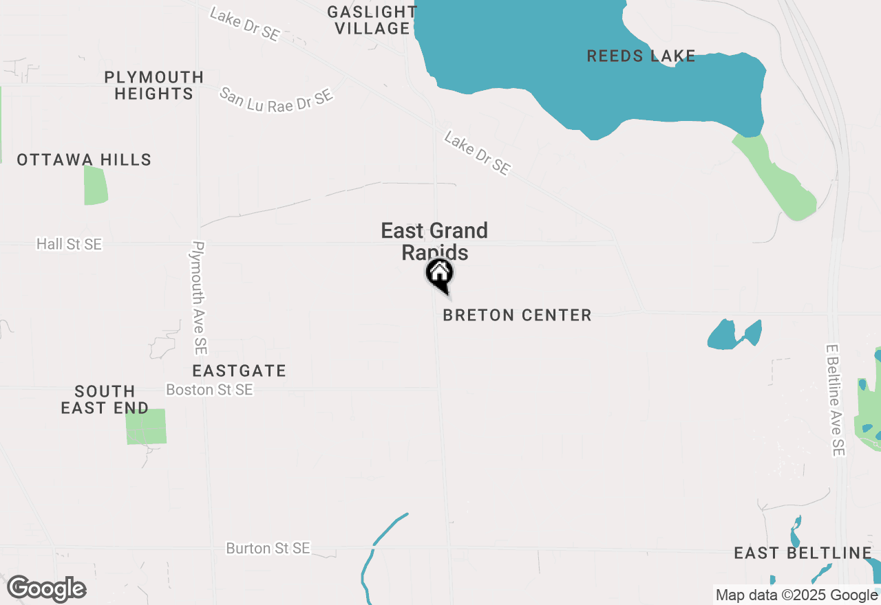 Map of 1350 Breton Road Se, East Grand Rapids, MI 49506