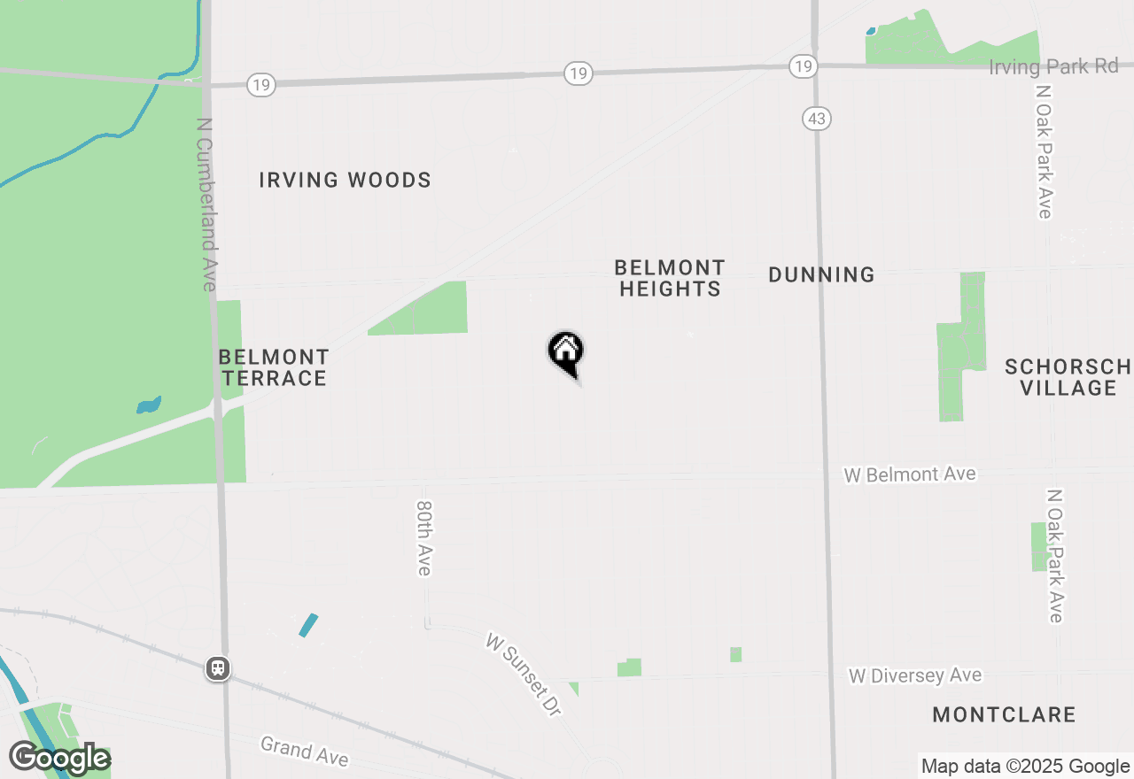 Map of 3354 N Overhill Avenue, Chicago, IL 60634