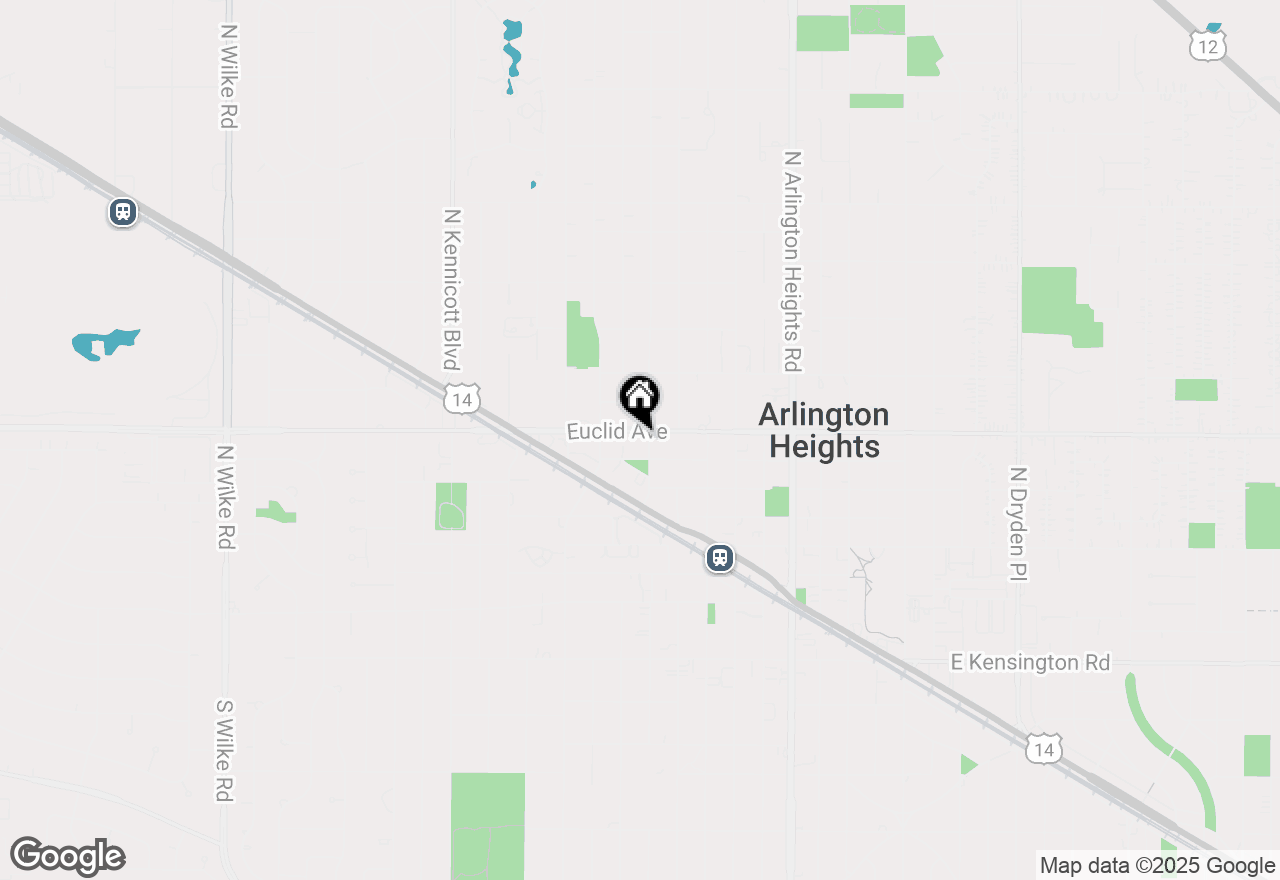 Map of 514 N Chestnut Avenue, Arlington Heights, IL 60004