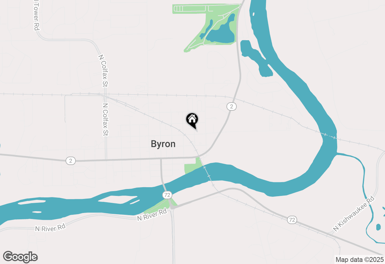 Map of 335 E 3rd Street, Byron, IL 61010