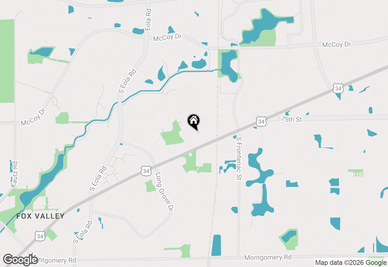 Map of 3115 Village Green Drive, Aurora, IL 60504