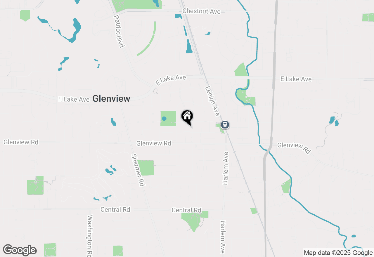 Map of 2114 Prairie Street, Glenview, IL 60025