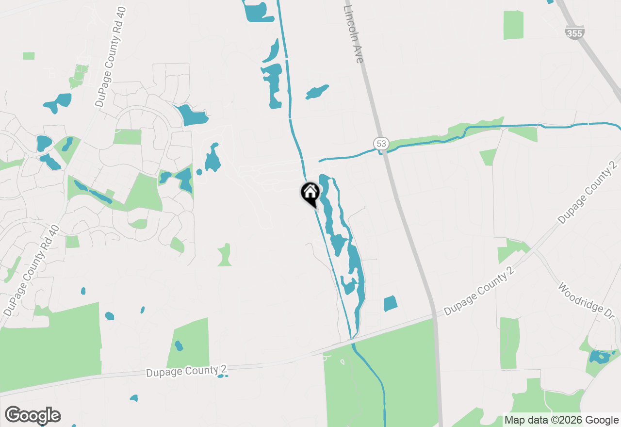 Map of 6441 Bobby Jones Lane, Woodridge, IL 60517