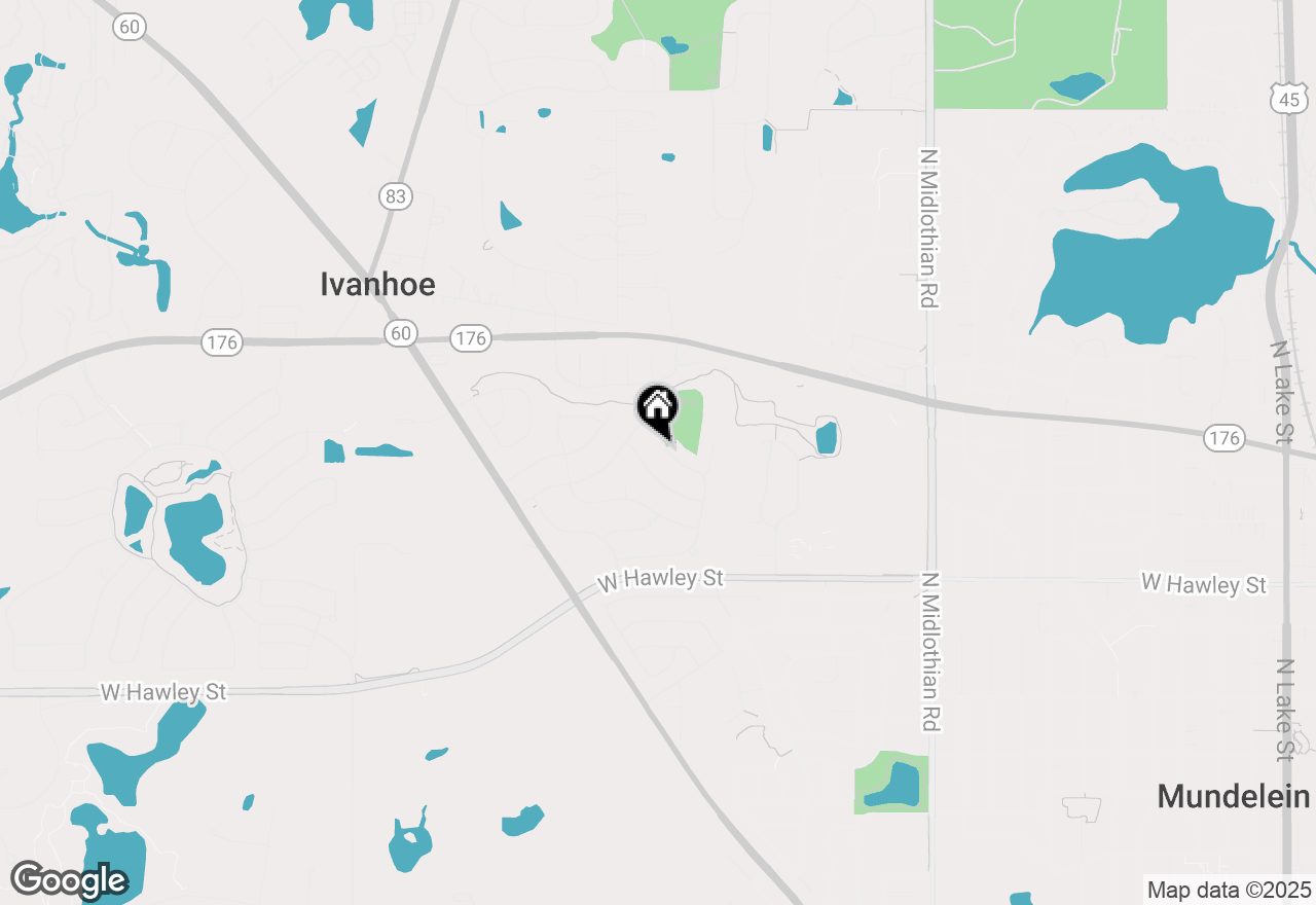 Map of 1943 Buckingham Road, Mundelein, IL 60060