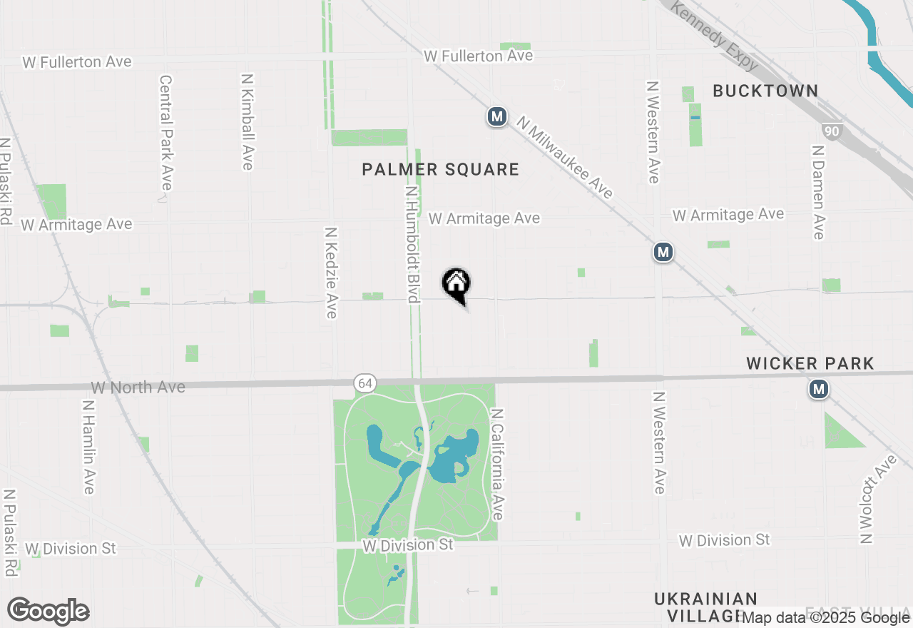 Map of 1728 N Francisco Avenue, Chicago, IL 60647