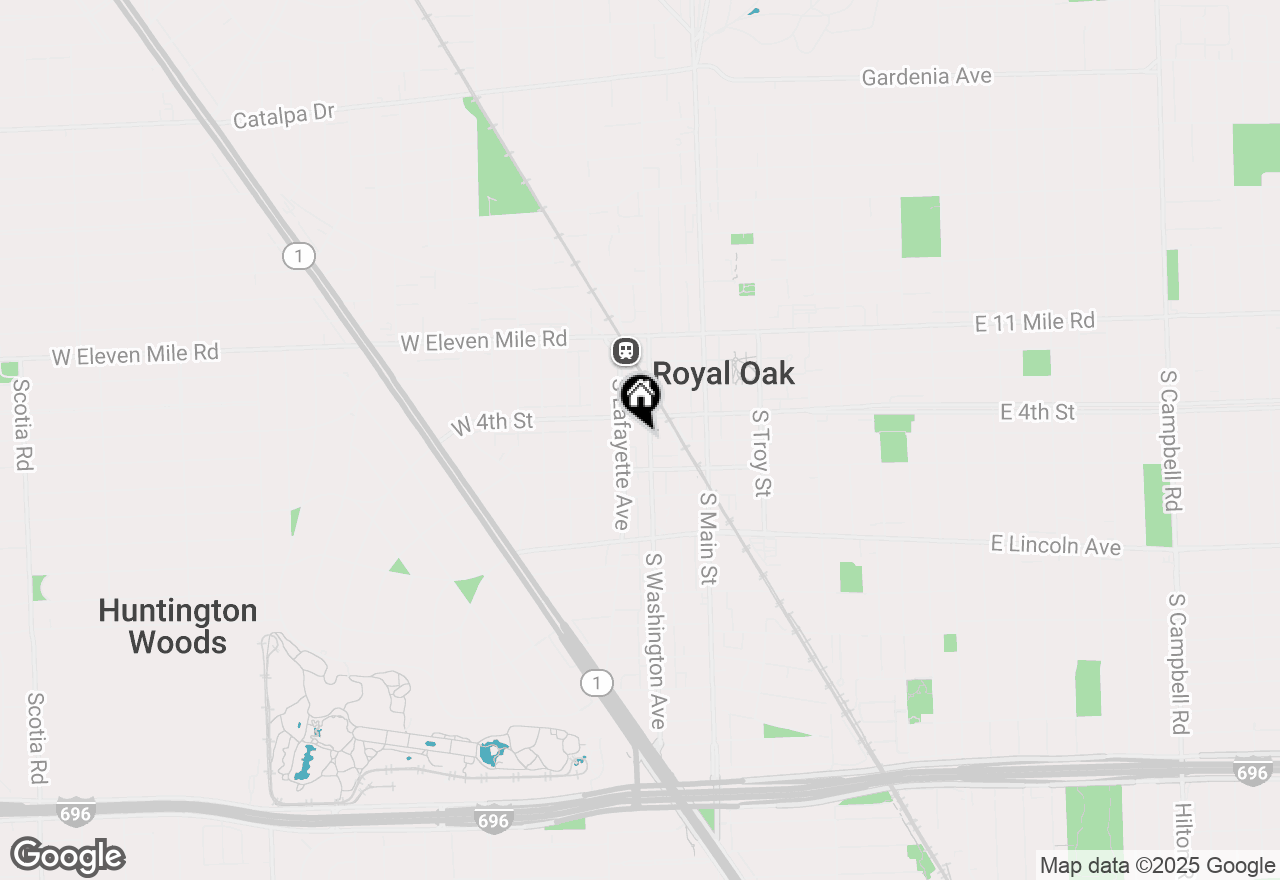 Map of 432 S Washington Avenue #1604, Royal Oak, MI 48067