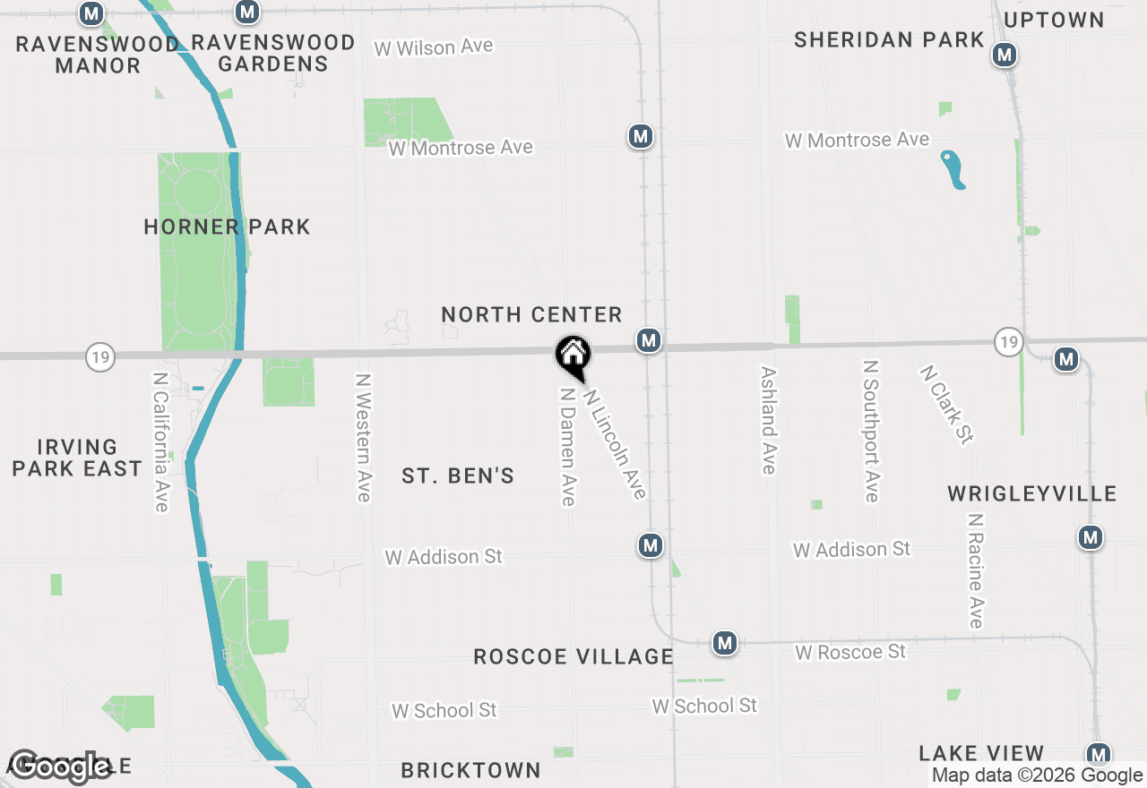 Map of 3907 N Damen Avenue #2, Chicago, IL 60618