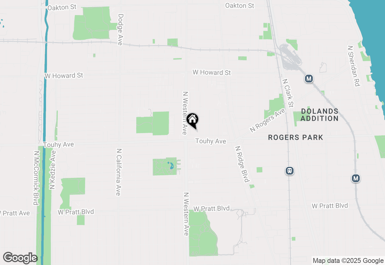 Map of 7224 N Claremont Avenue #F1, Chicago, IL 60645