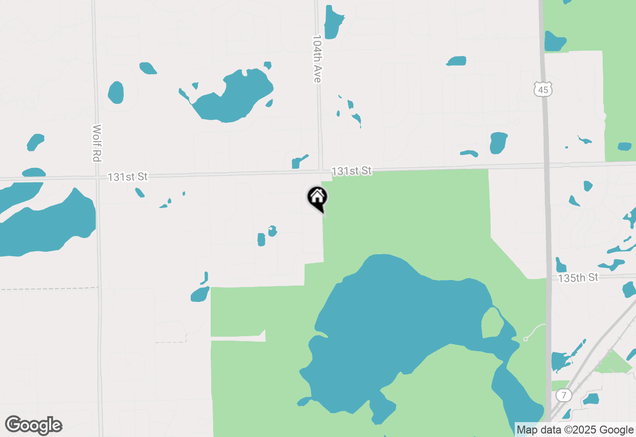 Map of 13302 S 104th Avenue, Palos Park, IL 60464