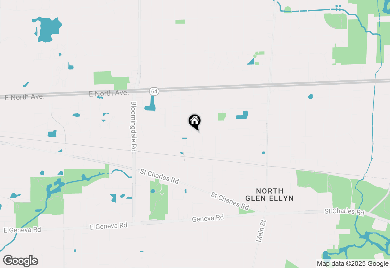 Map of 1N531 Newton Avenue, Glen Ellyn, IL 60137