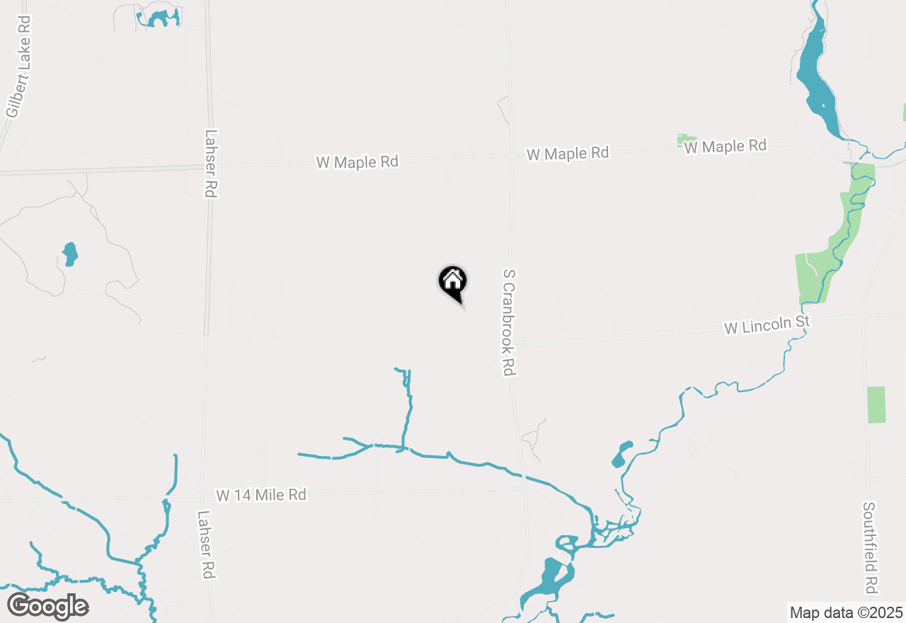 Map of 2721 Heathfield Road, Bloomfield Hills, MI 48301