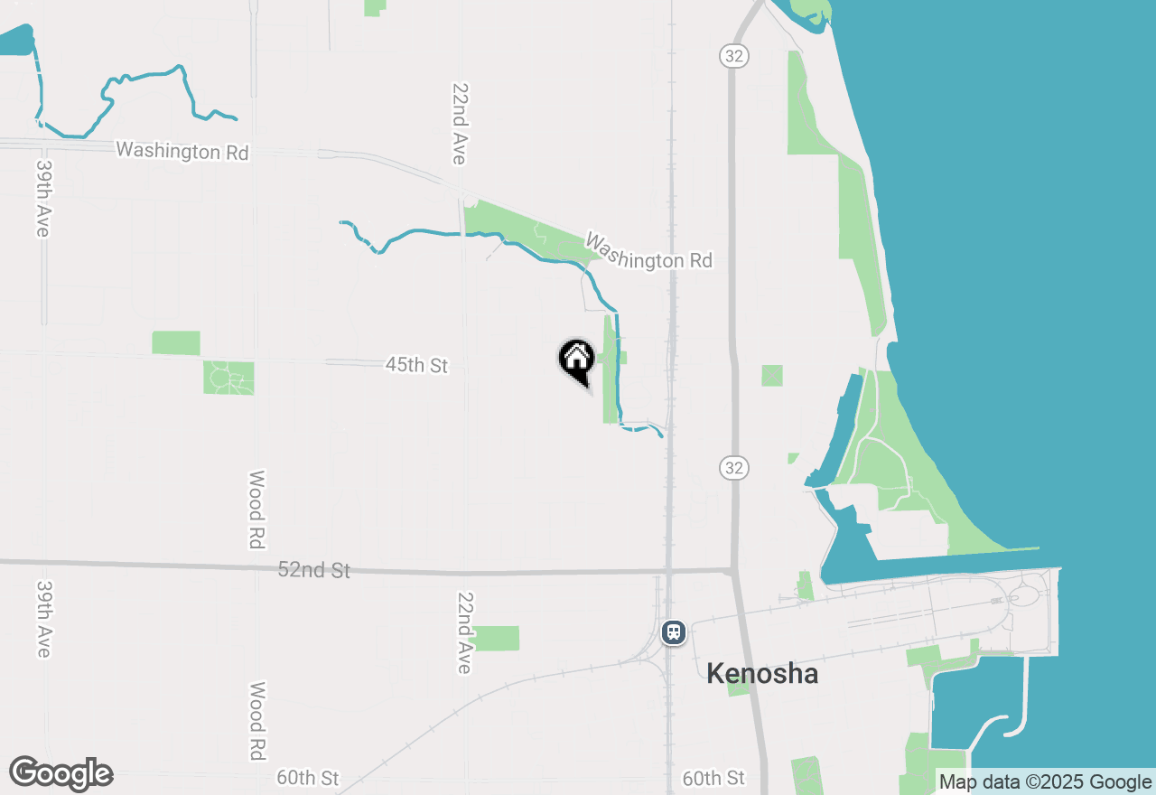 Map of 4524 17th Ave, Kenosha, WI 53140