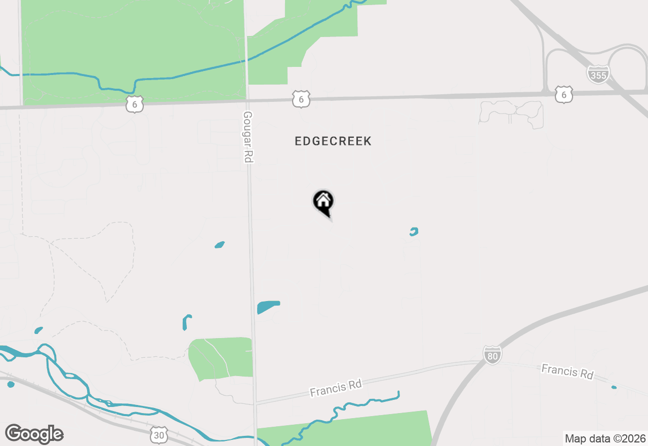 Map of 3203 Hickory Creek Drive, New Lenox, IL 60451