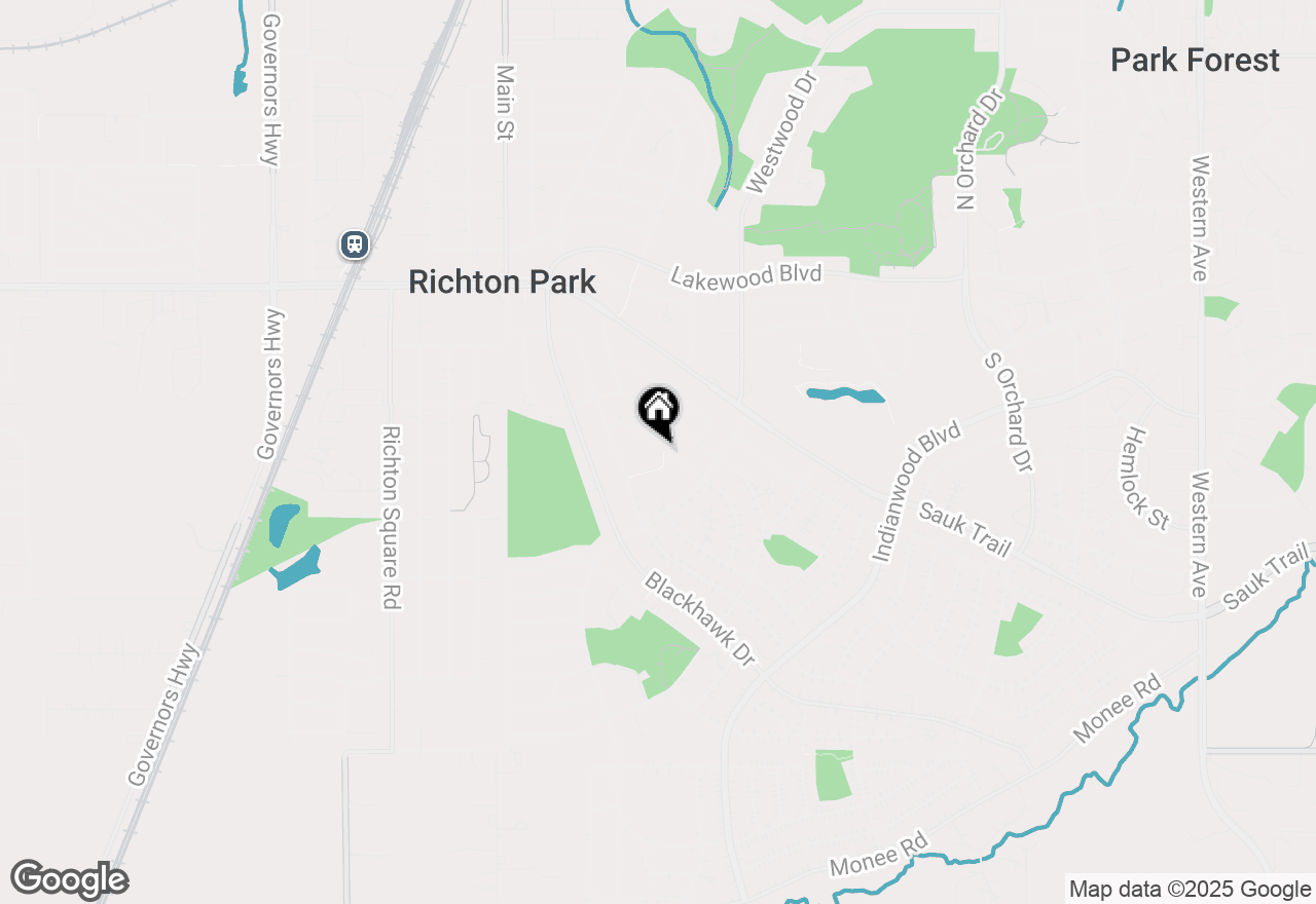 Map of 317 Mohawk Street, Park Forest, IL 60466